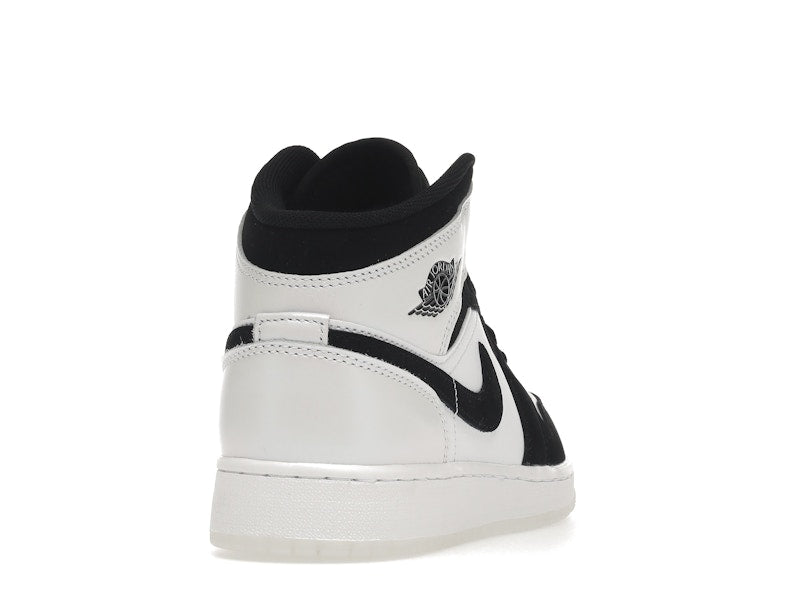 Air Jordan 1 Mid Diamond Shorts (GS) - White/Multi-Color/Black - DN4321-100 - 29