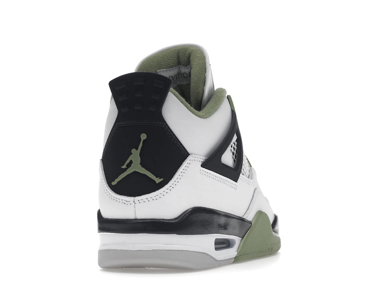 Air Jordan 4 Retro Oil Green (W) - White/Seafoam/Dark Ash/Neutral Grey - AQ9129-103 - 29
