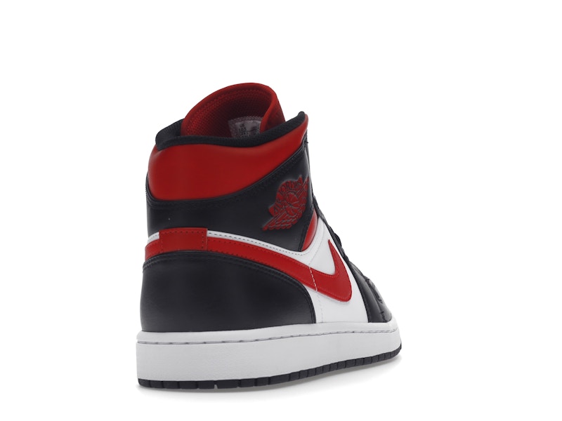 Air Jordan 1 Mid White Black Red (2022) - visning 29