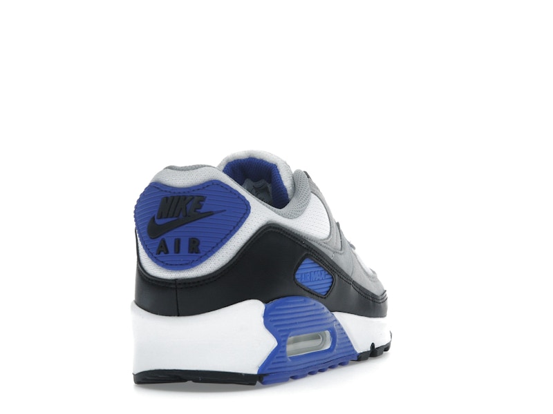 Nike Air Max 90 Hyper Royal - White/Light Smoke Grey/Black/Particle Grey - DM0029-112 - 29