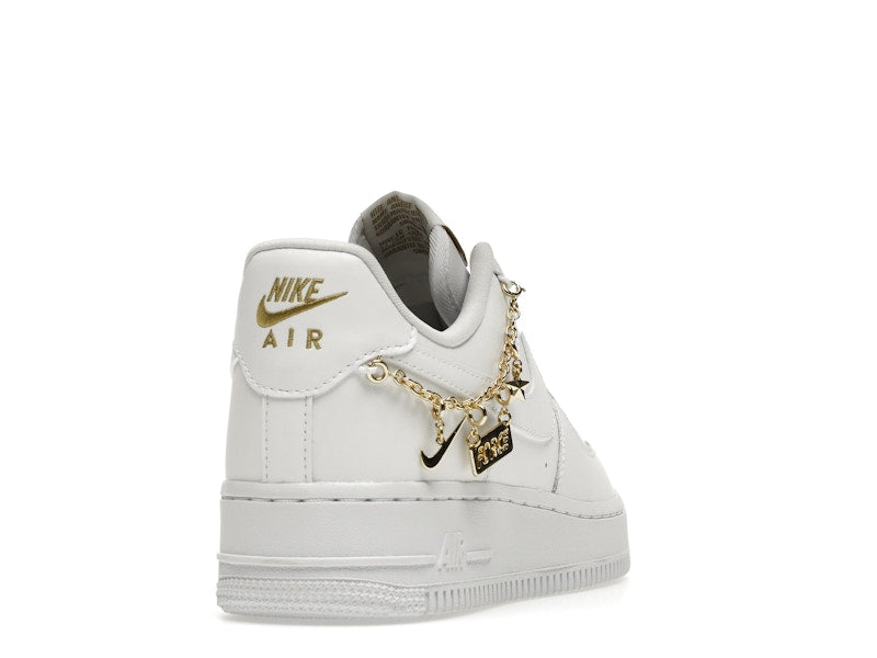 Nike Air Force 1 Low LX White Pendant (Women's) - White/White-Metallic Gold-Flat Gold - DD1525-100 - 29