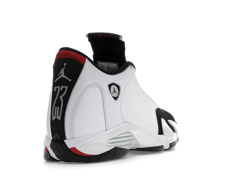 Air Jordan 14 Retro Black Toe (2024) - White/Varsity Red/Black/Metallic Silver - 487471-160 - 30