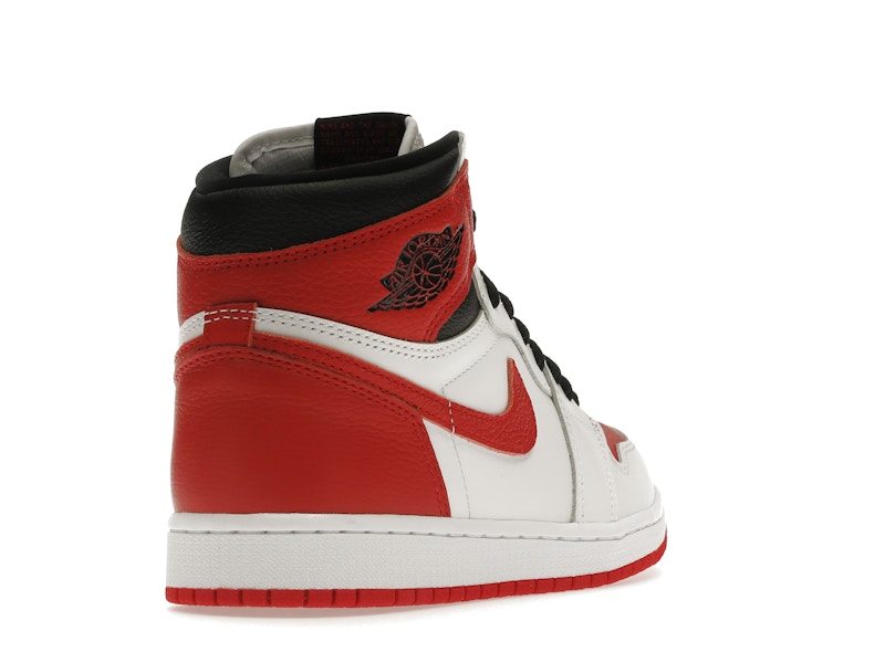 Air Jordan 1 Retro High OG Heritage - White/University Red-Black - 555088-161 - 30