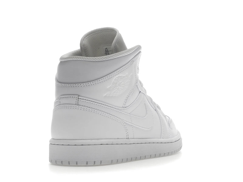 Air Jordan 1 Mid Triple White (2022) - White/White/White - 554724-136 - 30