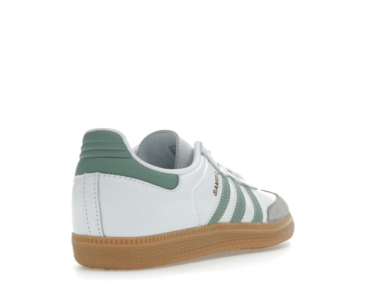 Adidas Samba OG Cloud White Silver Green (GS) - Cloud White/Silver Green/Gum - JP5479 - 30