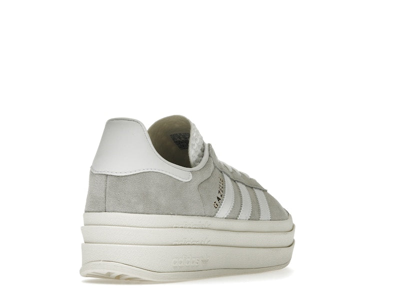 adidas Gazelle Bold Grey White (Women's) - Grey Two/Footwear White/Core White - HQ6893 - 30