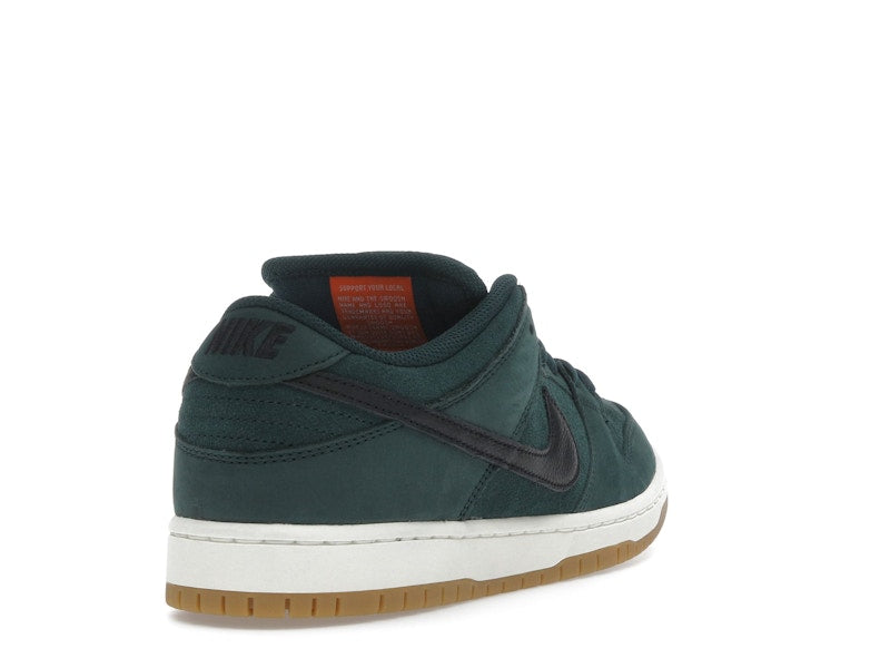 Nike SB Dunk Low Pro Deep Fir - Deep Fir/Black/Fir/Sail/Gum Light Brown/Safety Orange - FJ1674-300 - 30