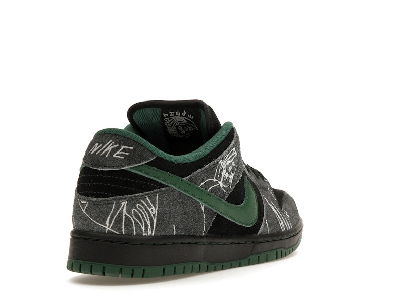 Nike SB Dunk Low There Skateboards - Black/Gorge Green-Summit White - HF7743-001 - 30