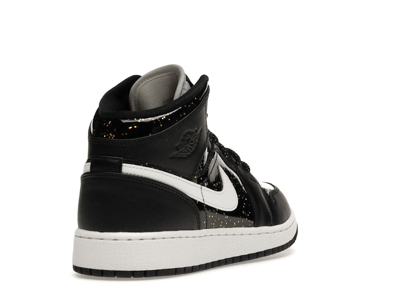 Air Jordan 1 Mid Black Speckle (GS) - visning 30