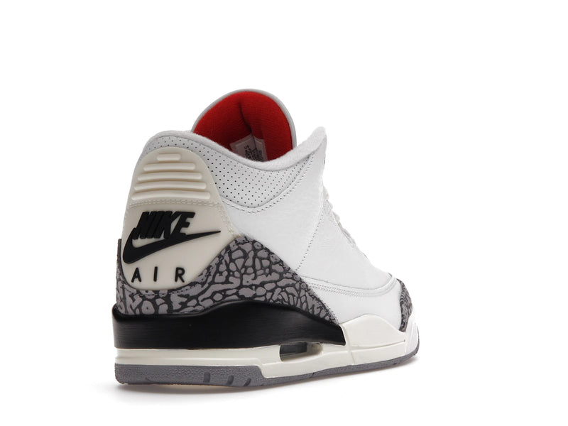 Air Jordan 3 Retro White Cement Reimagined - Summit White/Fire Red/Black/Cement Grey - DN3707-100 - 30