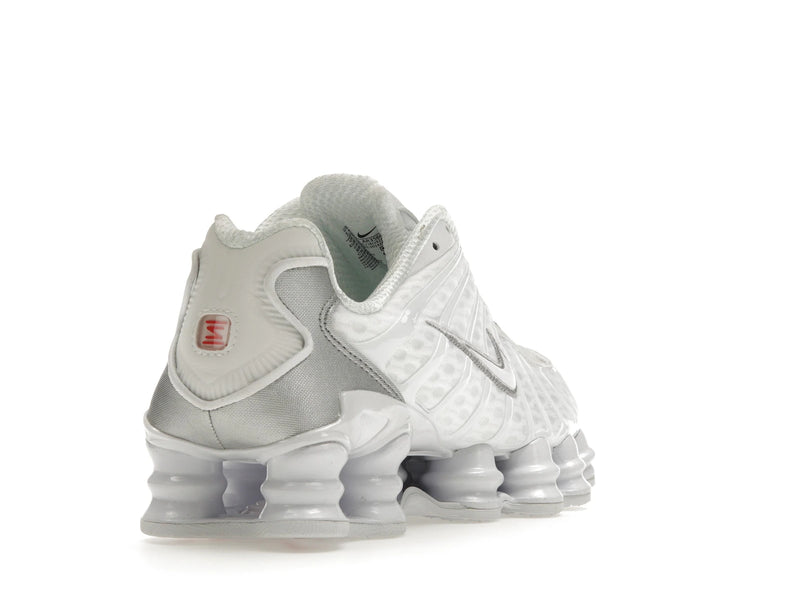 Nike Shox Tl White Metallic Silver (W) - White/Metallic Silver-Max Orange-White - AR3566-100 - 30