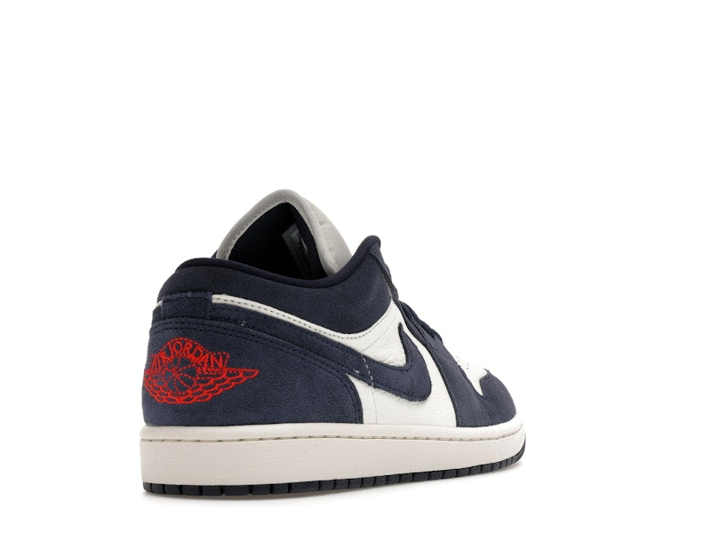 Air Jordan 1 Low SE Obsidian Suede - Obsidian/University Gold/Chile Red/Obsidian - IO7448-400 - 30