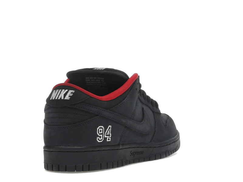 Nike SB Dunk Low Supreme 94 Black - Black/Black/Black - HQ8487-001 - 30