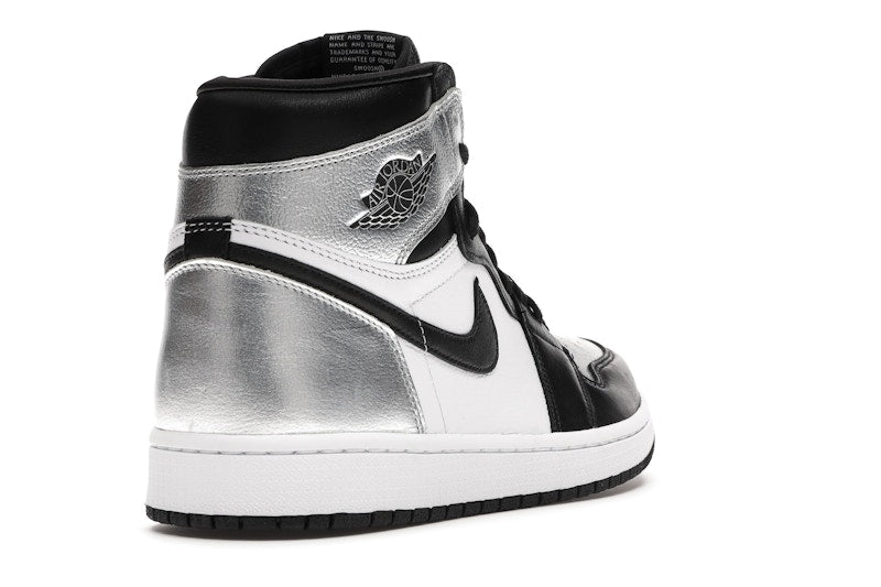 Air Jordan 1 Retro High Silver Toe (W) - Black/Metallic Silver-White-Black - CD0461-001 - 30
