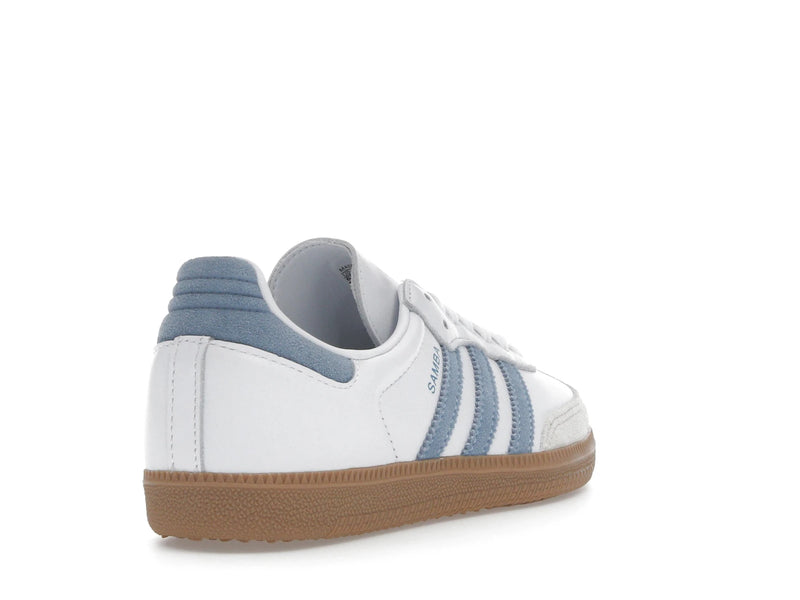 Adidas Samba OG White Alumina Ash Blue - Cloud White/Alumina/Ash Blue - JS1391 - 30