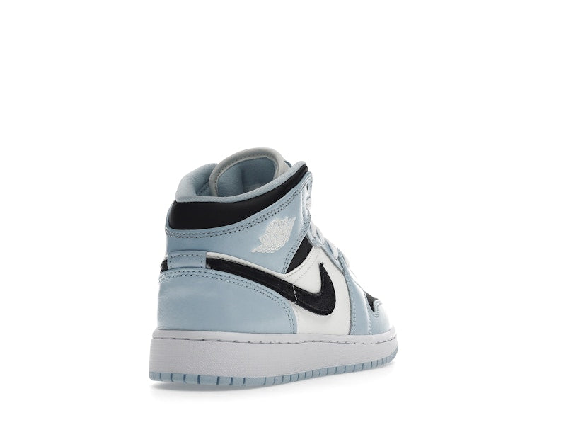 Air Jordan 1 Mid Ice Blue (GS) - Ice Blue/Black-Sail-White - 555112-401 - 30