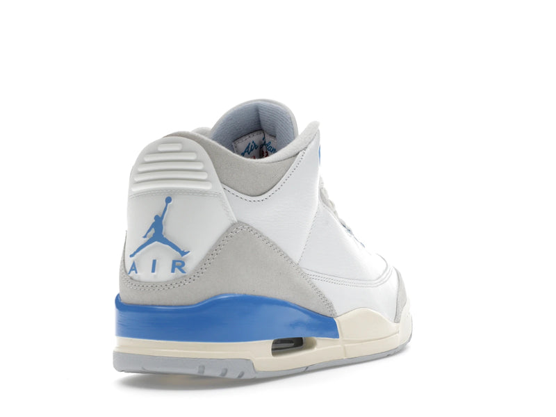 Air Jordan 3 Retro Lucky Shorts - Summit White/Hydrogen Blue-Legend Blue-Photon Dust-Pure Platinum-Sail - CT8532-101 - 30