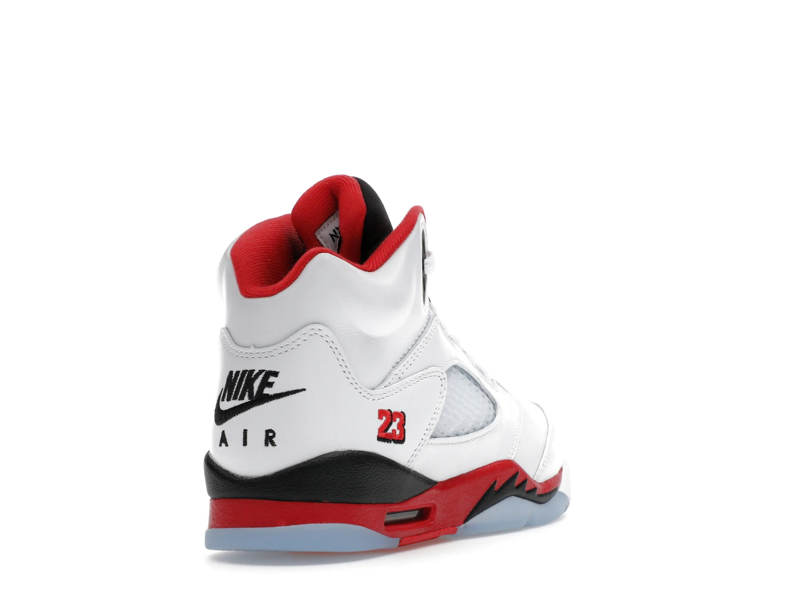 Air Jordan 5 Retro Fire Red Black Tongue (2025) (GS) - White/Fire Red/Black - HQ7980-101 - 30