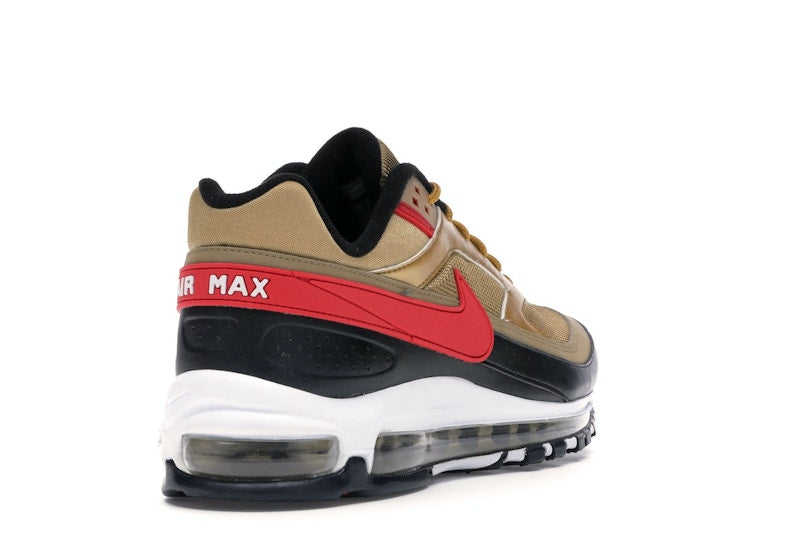 Nike Air Max 97 BW Metallic Gold University Red Black - vue 31