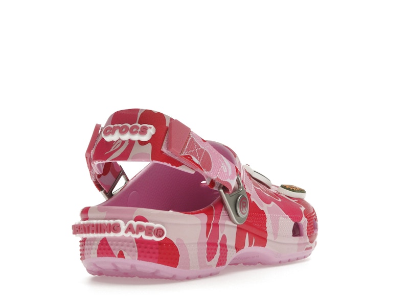Crocs Classic Clog A Bathing Ape Bape Abc Camo Pink - vue 30