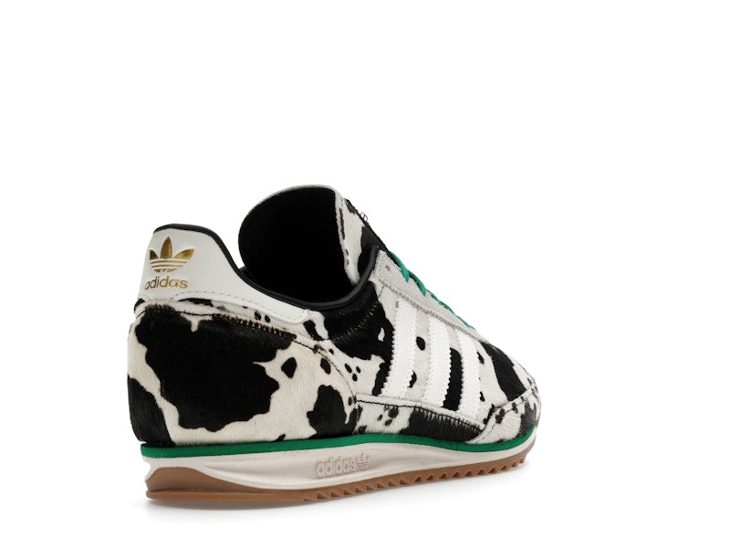 adidas SL 72 OG Cow Print Black White (Women's) - Core Black/Off White/Court Green - JR1639 - 30