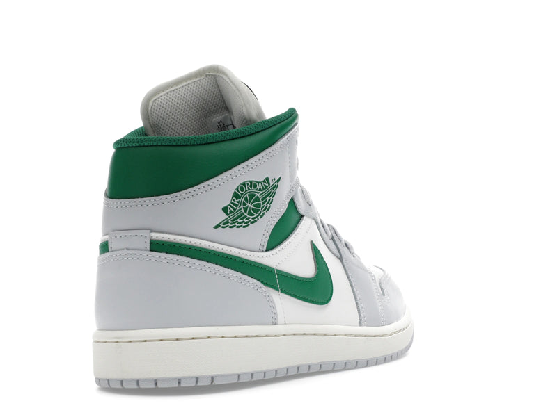 Air Jordan 1 Mid White Pure Platinum Pine Green - Summit White/Pure Platinum/Sail/Pine Green - DQ8426-142 - 30