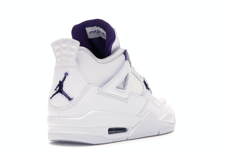 Air Jordan 4 Retro White Court Purple - White/Metallic Silver-Court Purple - CT8527-115 - 30