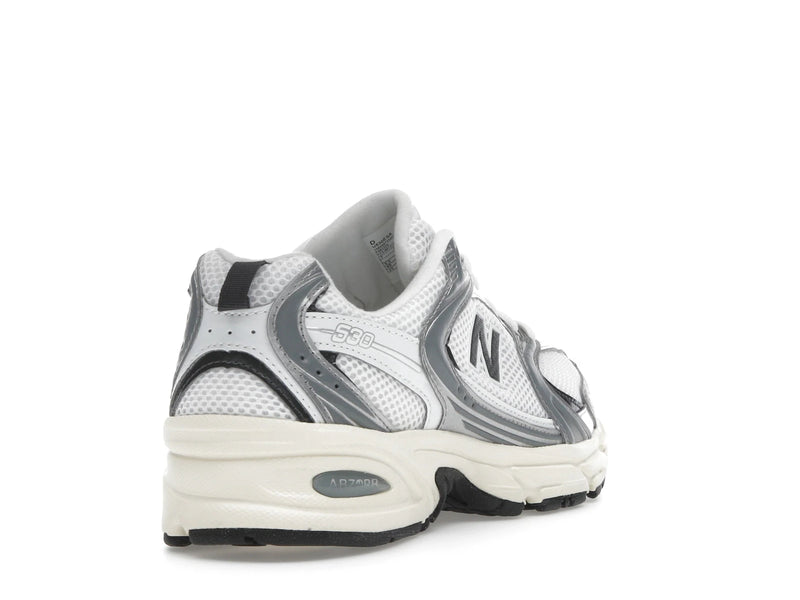 New Balance 530 Silver Metallic Black Cement - Silver Metallic/Black Cement - U530ESA - 30