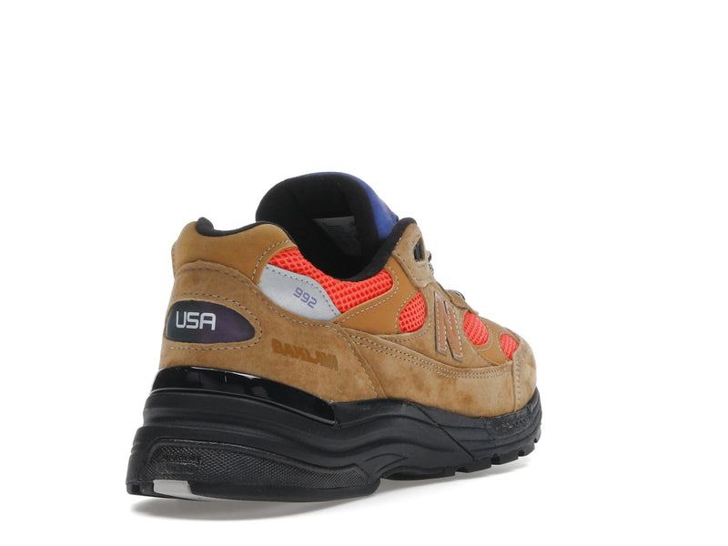 New Balance 992 Miusa Action Bronson Tan Red - Golden Brown/Flame - U992AB1 - 30