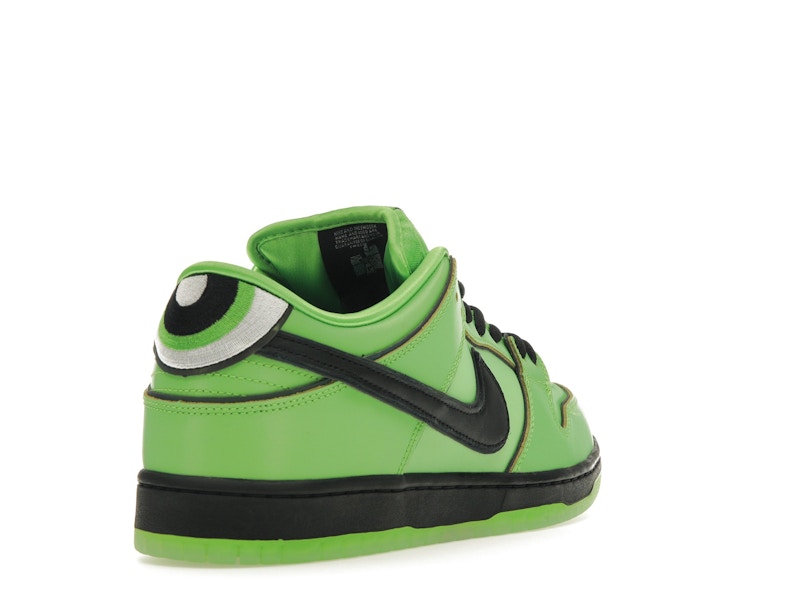 Nike SB Dunk Low The Powerpuff Girls Buttercup - Mean Green/Black/Lotus Pink - FZ8319-300 - 30