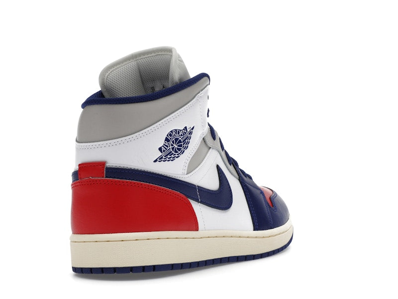 Air Jordan 1 Mid Rare Air - White/University Red/Neutral Grey/Deep Royal Blue - DQ8426-102 - 30