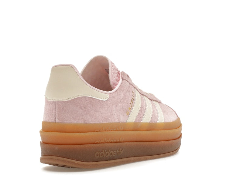 adidas Gazelle Bold Clear Pink Cream White (Women's) - Clear Pink /Cream White/Gold Metallic - JQ7777 - 30