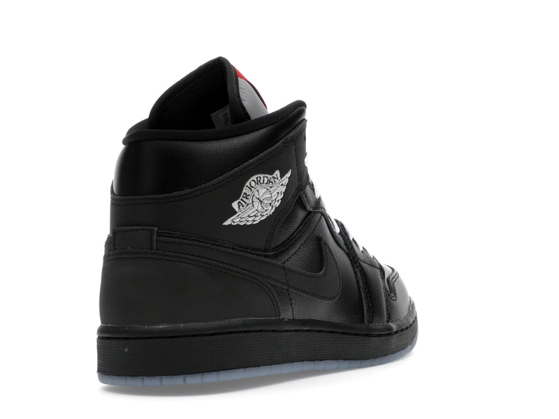 Air Jordan 1 Mid SE Black Metallic Reimagined - Black/Silver Metallic/University Red - HV5177-010 - 30