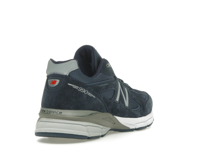 New Balance 990v4 MiUSA Navy - Navy/Silver - U990NV4 - 30