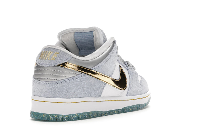 Nike SB Dunk Low Sean Cliver - Ice Blue/White-Metallic Gold-Metallic Silver - DC9936-100 - 30