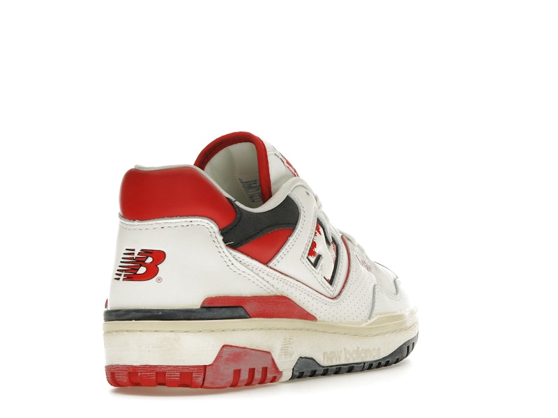 New Balance 550 Vintage Pack Team Red - Sea Salt/Team Red/Black - BB550VGA - 30