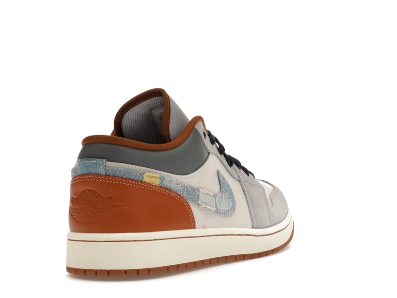 Jordan 1 Low SE Phantom Repaired Denim Swoosh - vue 31