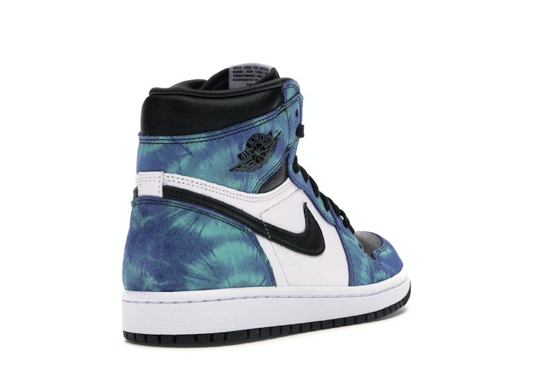 Air Jordan 1 Retro High Tie Dye (W) - White/Black-Aurora Green - CD0461-100 - 30