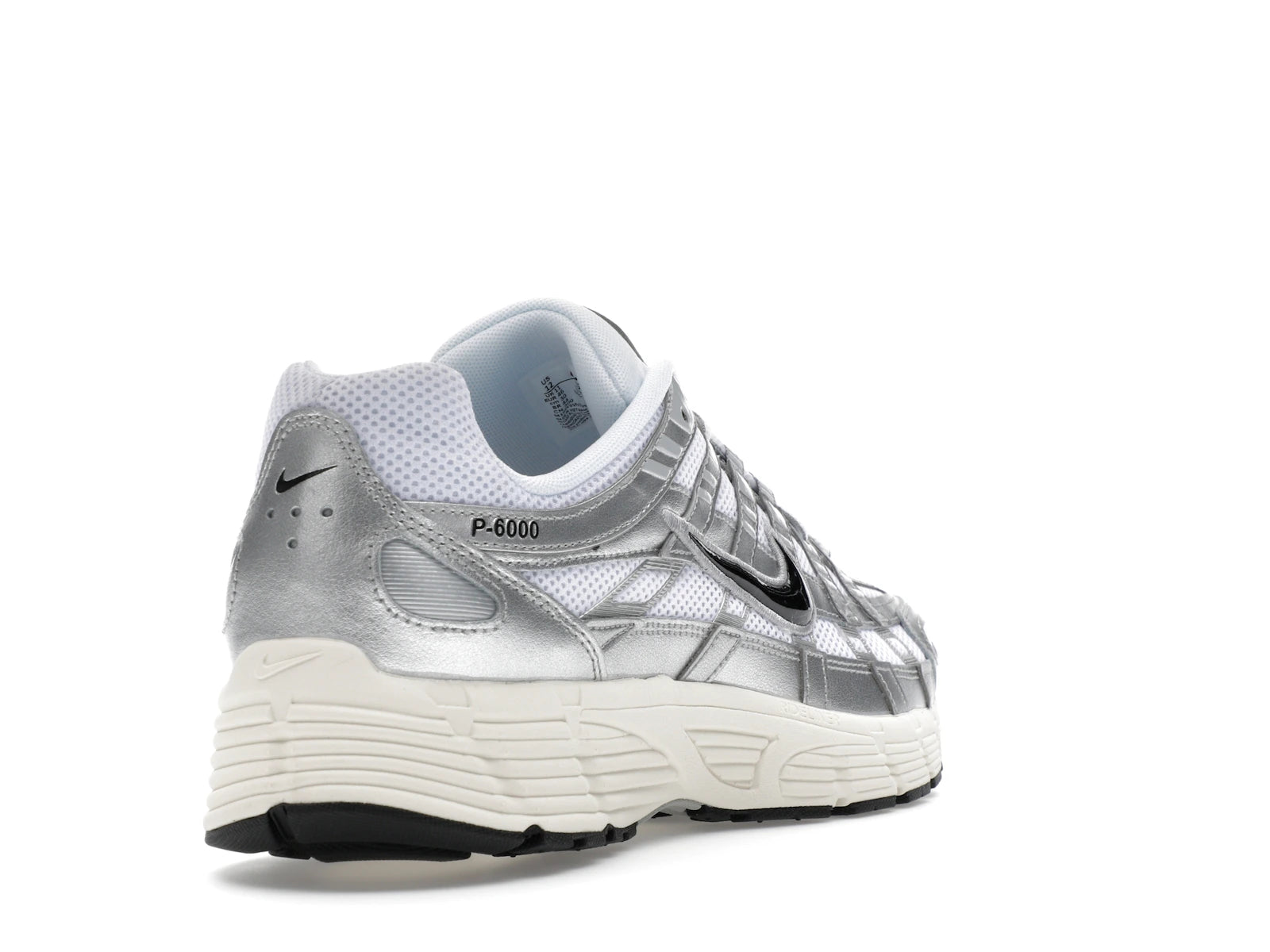Nike P 6000 White Metallic Silver Flat Silver Black - White/Metallic Silver/Flat Silver/Black - CD6404-105 - 30