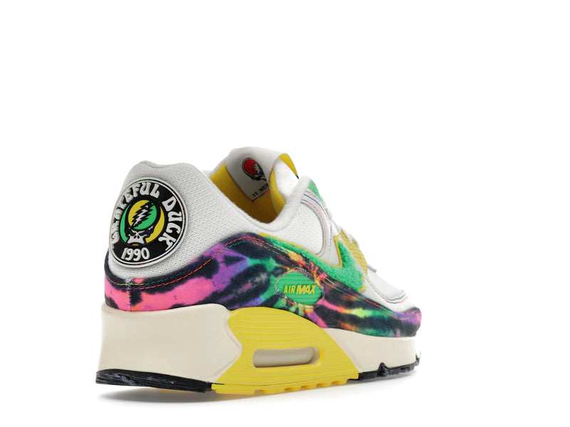 Nike Air Max 90 Grateful Dead University Of Oregon Grateful Ducks - Sail/Green Shock/Yellow Strike - IM2511-100 - 30