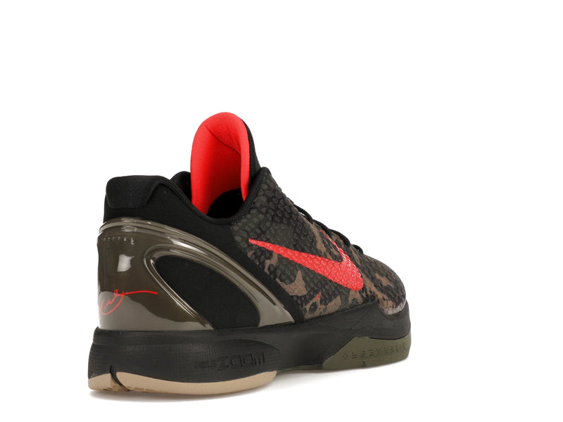 Nike Kobe 6 Protro Italian Camo (2024) - Black/Crimson Bog/Khaki - FQ3546-001 - 30