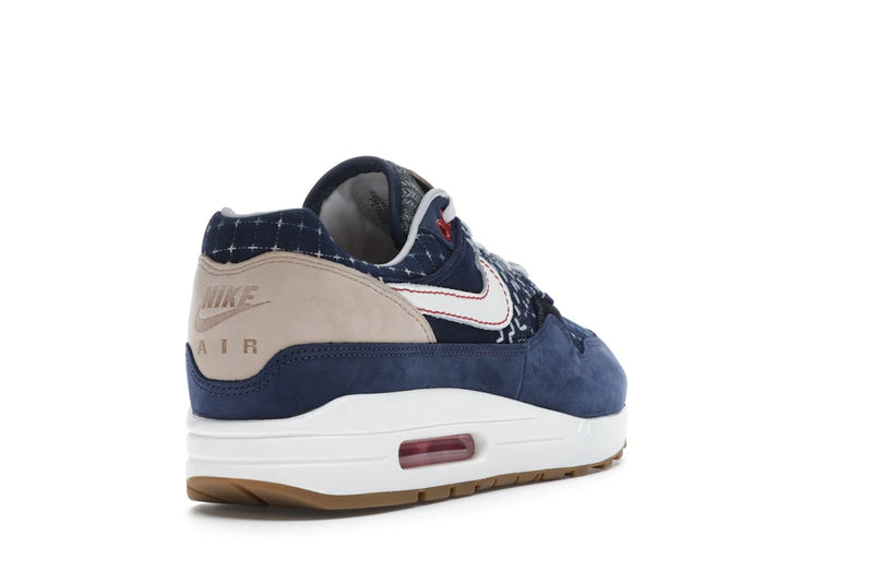 Nike Air Max 1 Denham - Blue Void/Sail-Coastal Blue-Vachetta Tan - CW7603-400 - 30