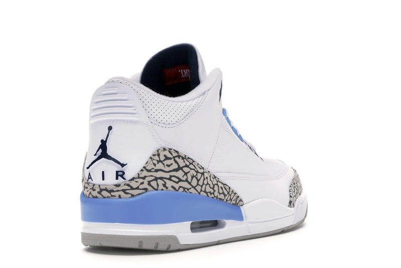 Air Jordan 3 Retro Unc (2020) - White/Valor Blue-Tech Grey - CT8532-104 - 30