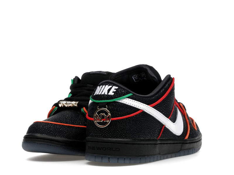 Nike SB Dunk Low Bronx Girls Skate - Black/White/Challenge Red/Total Orange/Lucky Green/Smoke Grey - HV1664-001 - 30