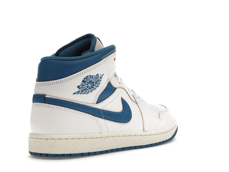 Air Jordan 1 Mid SE Industrial Blue - White/Sail/Industrial Blue - FN5215-141 - 31
