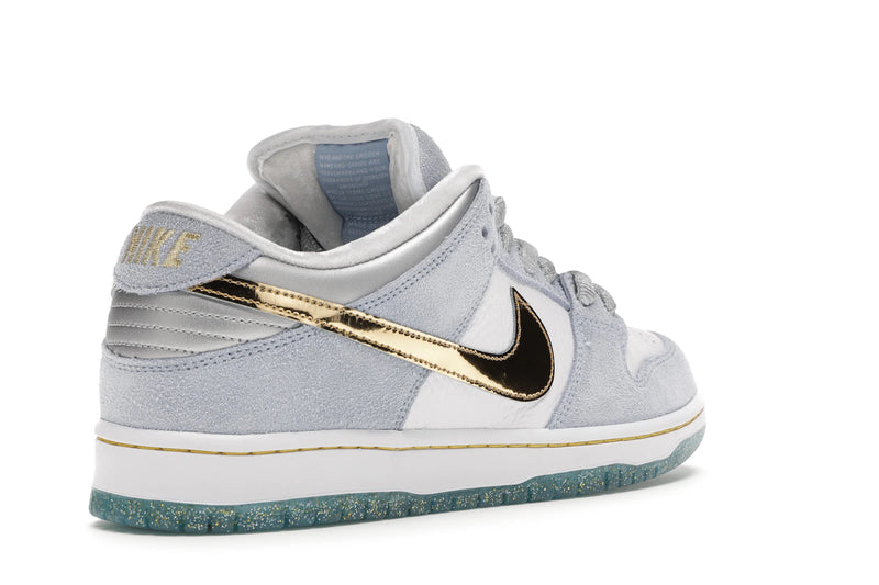 Nike SB Dunk Low Sean Cliver - Ice Blue/White-Metallic Gold-Metallic Silver - DC9936-100 - 31