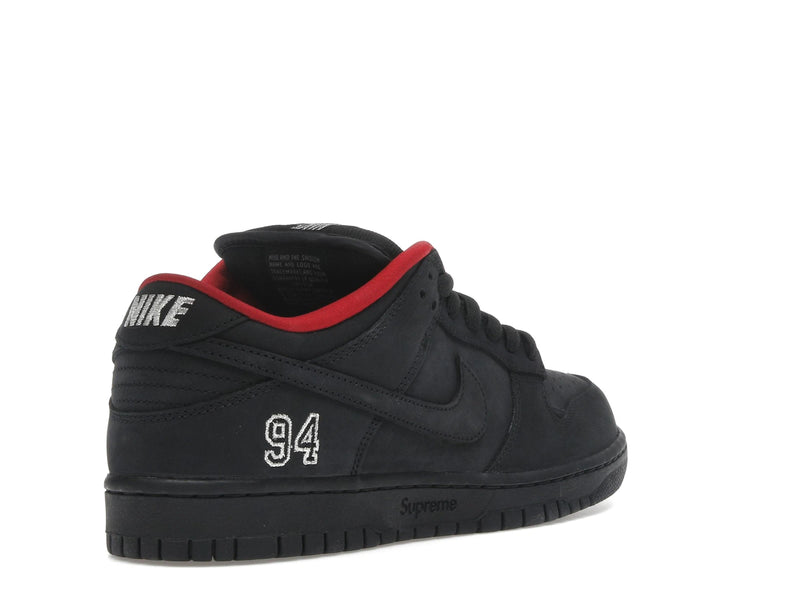 Nike SB Dunk Low Supreme 94 Black - Black/Black/Black - HQ8487-001 - 31