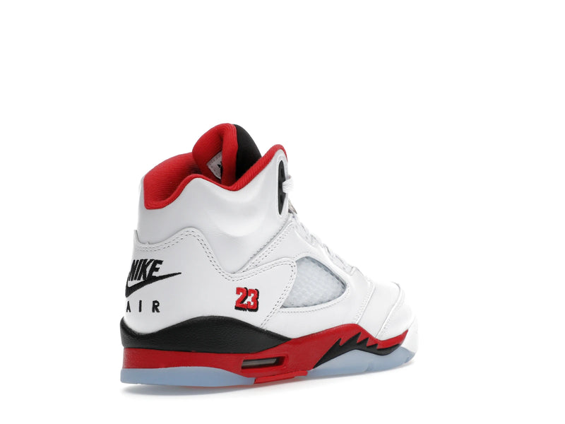 Air Jordan 5 Retro Fire Red Black Tongue (2025) (GS) - White/Fire Red/Black - HQ7980-101 - 31