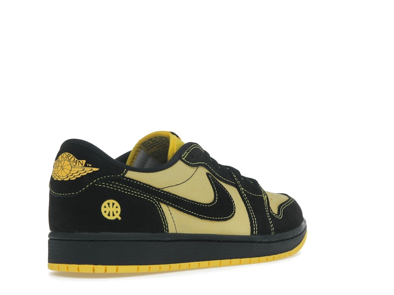 Air Jordan 1 Retro Low OG Quai 54 Black Tour Yellow Red - Black/Tour Yellow/Chile Red - IB8836-007 - 31