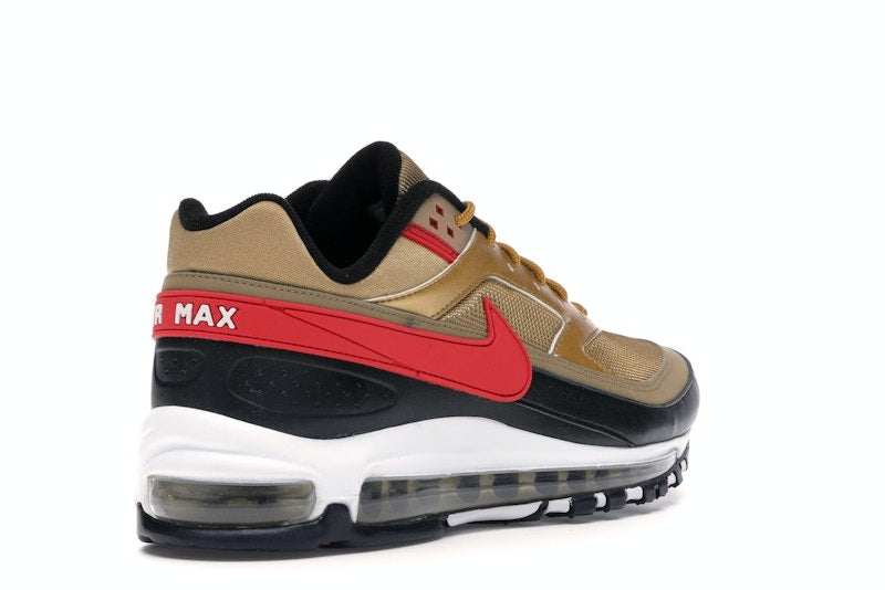 Nike Air Max 97 BW Metallic Gold University Red Black - vue 32